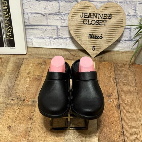 OOFOS OOcloog Recovery Slip On Clogs Comfort Black M9 W11 - Picture 7 of 12